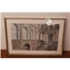 Image 1 : *Framed Cathedral Print - 37 3/4" x 26", Small Crack in Frame
