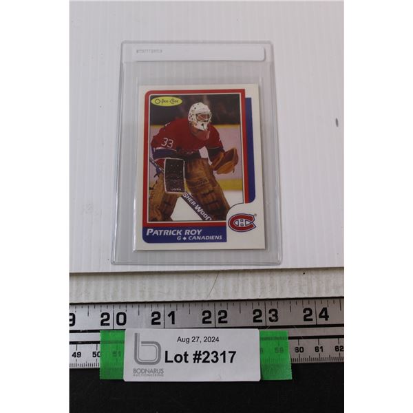1986-87 OPC Patrick Roy Rookie Hockey Card REPRINT