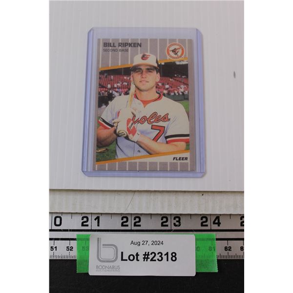 1989 Fleer Billy Ripken Baseball Card