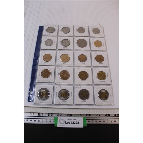 (20) Assorted Canadian Coins - Years Vary