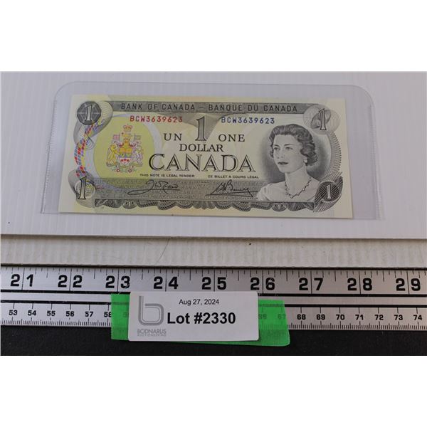 1973 Canadian $1 Bill