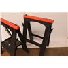 Image 3 : *(2) Plastic Saw Horses (one is missing bottom tray)