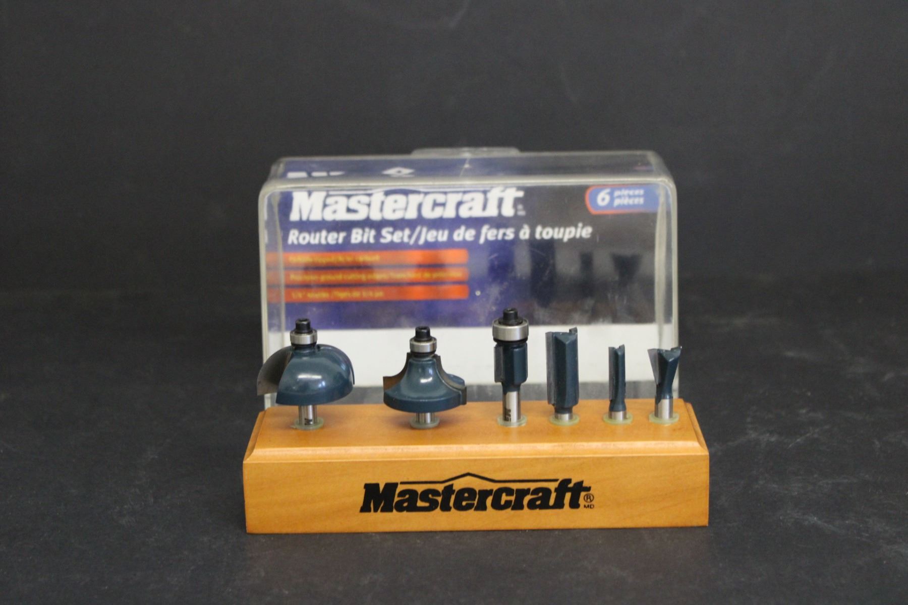 Mastercraft 6 Piece Router Bit Set - Bodnarus Auctioneering