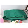 Image 3 : (2) Table Cloths, (2) Plastic Lamp Shades, Assorted Cloths and Pieces of Cloth
