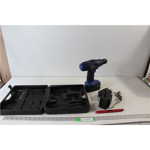 18V Cordless Drill - Tested Works, Retractable Carpenters Pencil