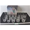 Image 1 : Set of (17) Party Lite Glass Cups - Missing 1 Medium Cup