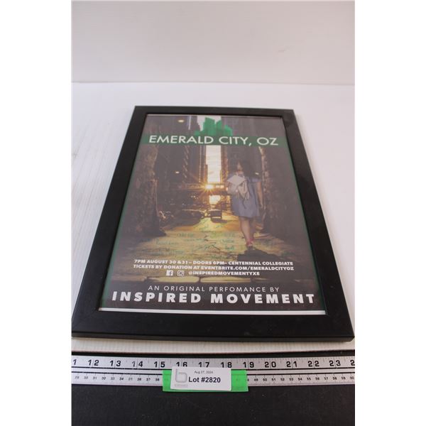 Emerald City, Oz Framed Poster - 13" x 19"