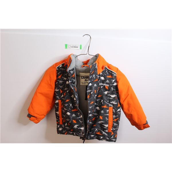 Osh Kosh Dino Winter Jacket - Size Kids 2T