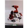 Image 1 : Black & Decker Drill - Untested, Scissors, Misc.