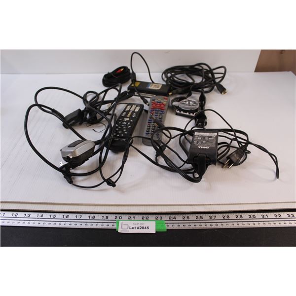 (2) Remotes, Assorted Cords