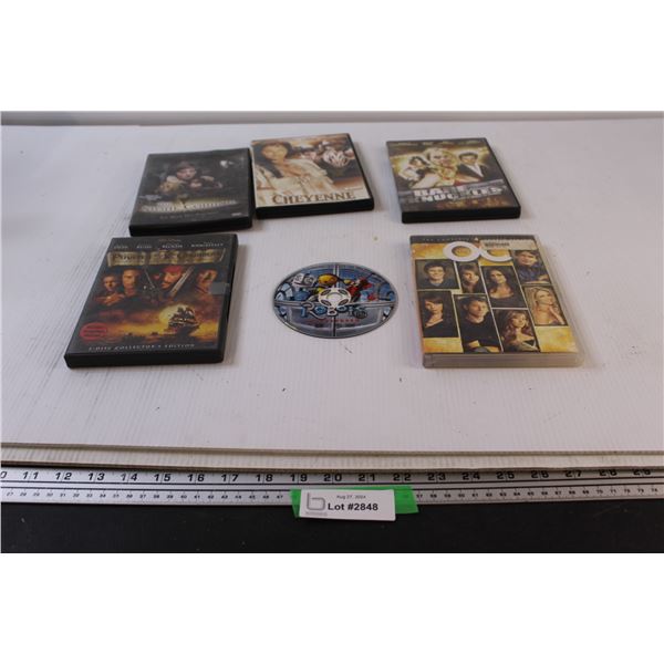 (6) DVDs - Pirates of the Caribbean is Missing (1) Disc
