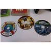 Image 4 : (2) Game Cases - EMPTY, (3) Assorted Video Games, Xbox Controller - Untested