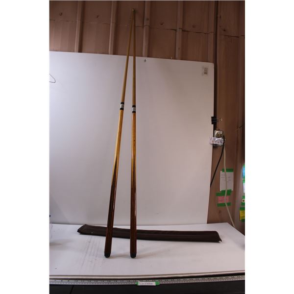 (2) Pool Cues