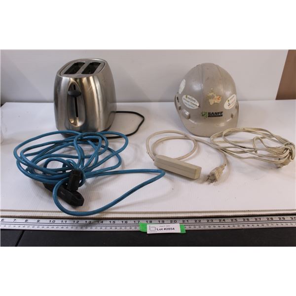 Hamilton Beach Toaster - Untested. Safety Hat, Misc.