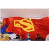 Image 5 : Batman and Captain America Dolls, Superman Cape, Misc.
