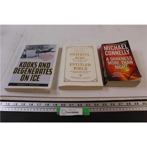 (3) Assorted Books - Kooks and Degenerates on Ice