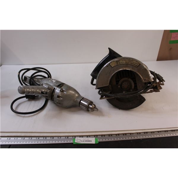 Wen Circular Saw, 1/2" Miller Falls Drill - All Untested