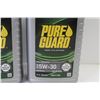 Image 2 : (4) Pure Guard 1 Liter Jugs of 5w-30 Full Synthetic Oil (NIB)
