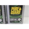 Image 2 : (4) Pure Guard 1 Liter Jugs of 5w-30 Full Synthetic Oil (NIB)