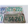 Image 2 : (4) Saskatchewan License Plates