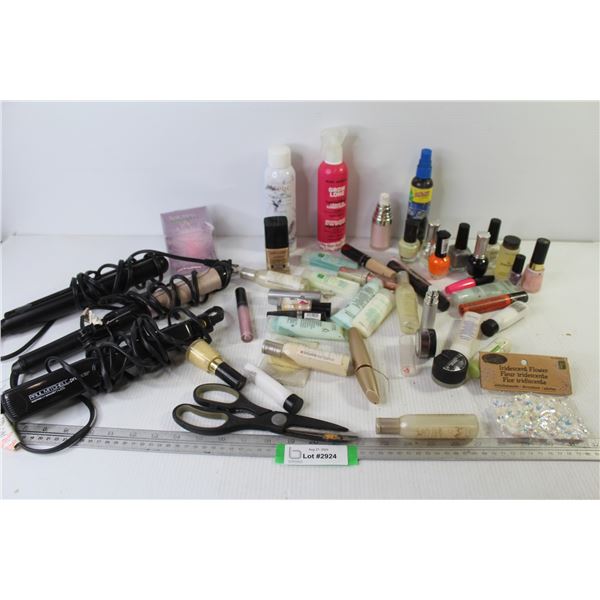 Curling Irons - Hair Straightener - Assorted Nail Polish & Cosmetics