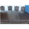 Image 11 : ** Krug Oak Dining Table Set & (6) Chairs (One Arm Chair) w/Folding Leaf & (2) Additional Leaves - 5