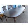 Image 12 : ** Krug Oak Dining Table Set & (6) Chairs (One Arm Chair) w/Folding Leaf & (2) Additional Leaves - 5