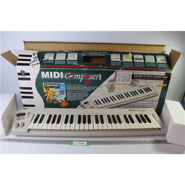 *MIDI Composer Key Board Controller (no cords - untested - works w/computer)