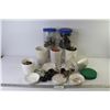 Image 1 : Assortment of Nuts & Bolts - Light Switches - Copper Fittings - Cabinet Hinges - Hose Fittings