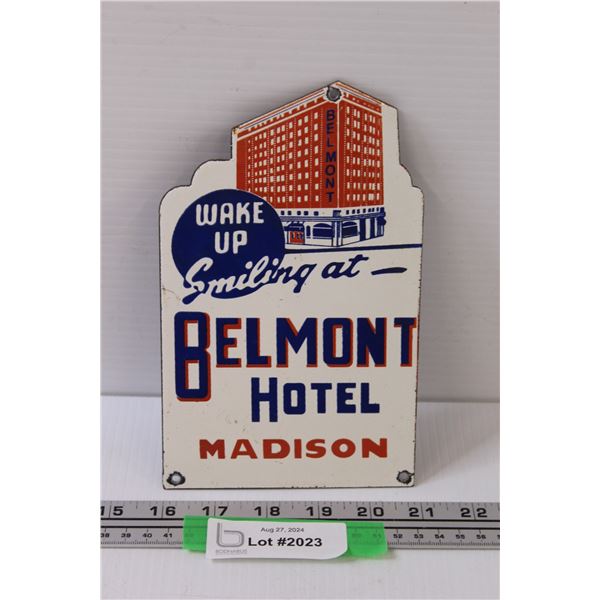 Metal Belmont Hotel - 8" x 5"