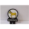 Image 2 : Democratic Metal Sign - 6" x 4"