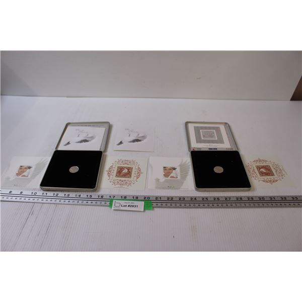 (2) Canada Post Millennium Stamp & Collector Token in Case