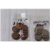 Image 2 : (4) Baggies of Pennies and Nickels