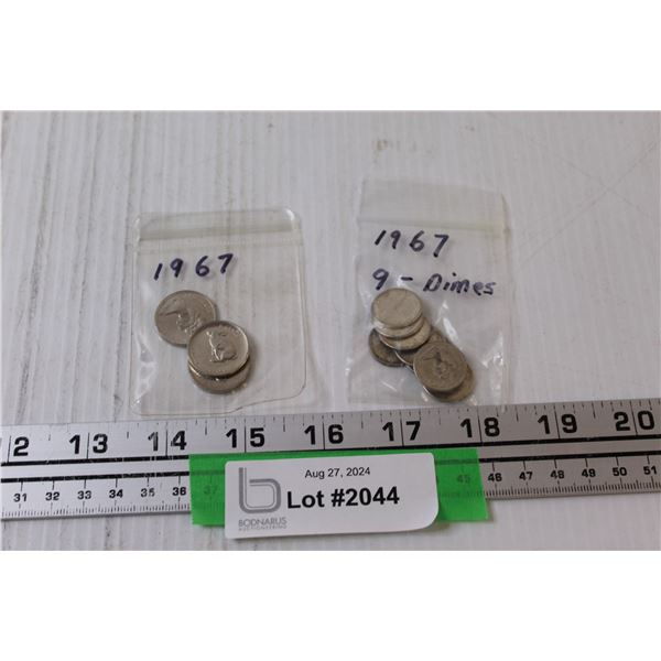 Canadian Coin Collections: 1967 Dimes & Nickels