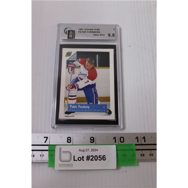 Peter Forsberg 1991 Ultimate Draft Graded Hockey Trading Card