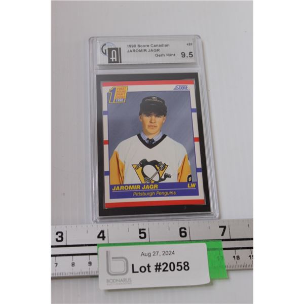 Jaromir Jagr 1990 Score 1990 Graded Hockey Trading Card