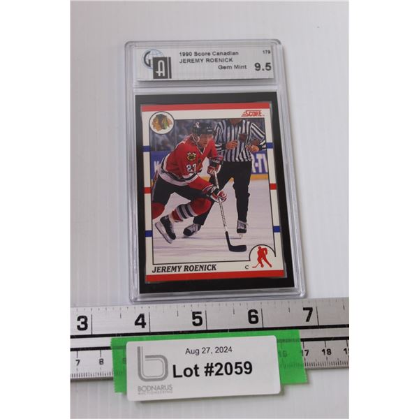 Jeremy Roenick Score 1990 Graded Hockey Trading Card