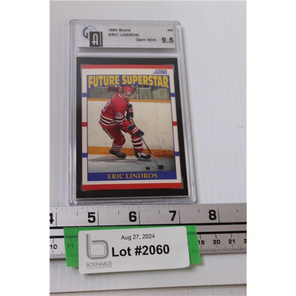 Eric Lindros Score 1990 Graded Hockey Trading Card