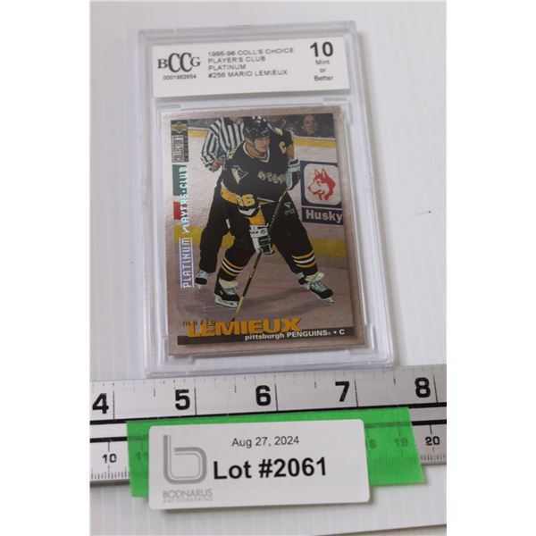 Mario Lemieux Player's Club 1995-96 Upper Deck Platinum Graded Hockey Trading Card