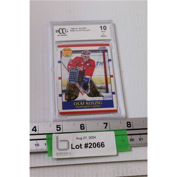 Olaf Kolzig Upper Deck 1990-91 Graded Hockey Trading Card