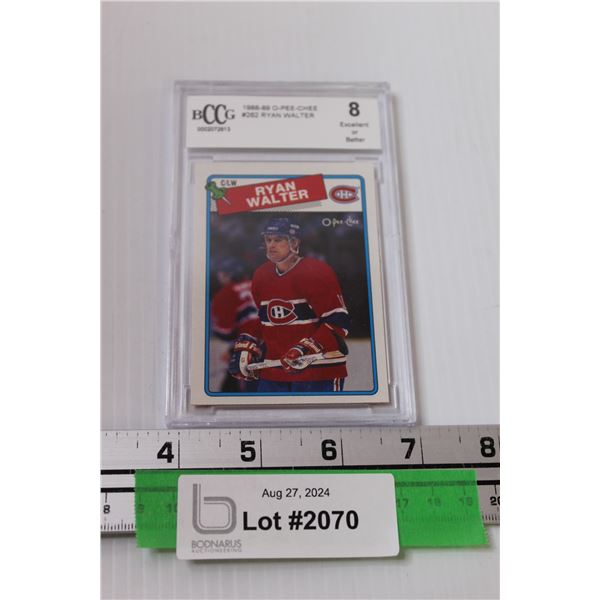 Ryan Walter OPC 1988-89 Graded Hockey Trading Card