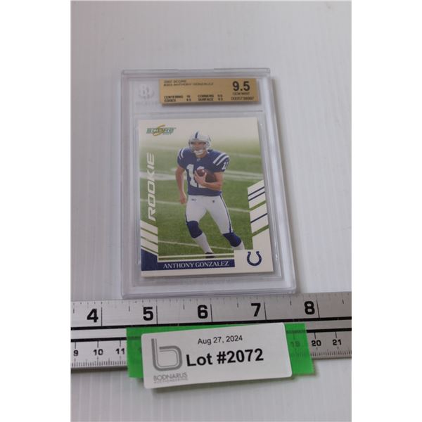 Anthony Gonzalez Score 2007 Graded Football Trading Card