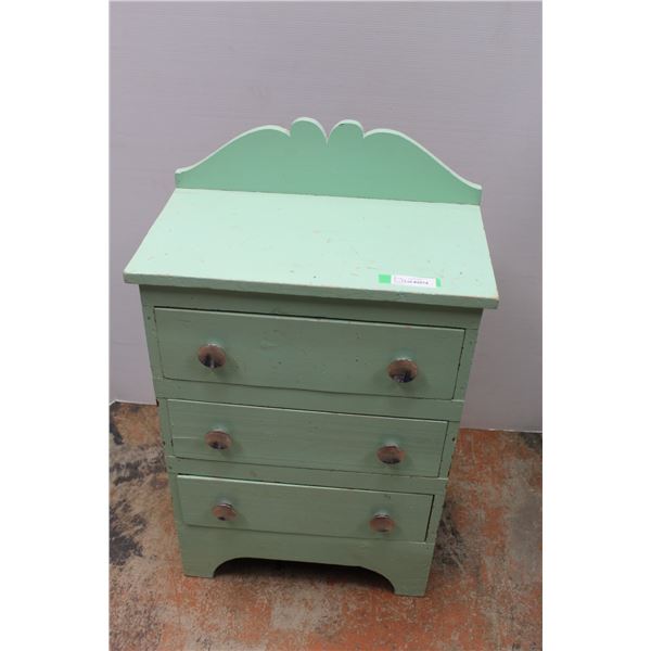 * Antique Three Drawer Dresser - 36" x 13" x 31"