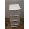 Image 1 : * Plastic Storage Four Drawer w/Wheels - 13" x 17" 29.5"