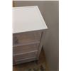 Image 4 : * Plastic Storage Four Drawer w/Wheels - 13" x 17" 29.5"