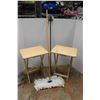 Image 1 : * (2) Wooden TV Stand Trays, Curtain Rod & Floor Duster