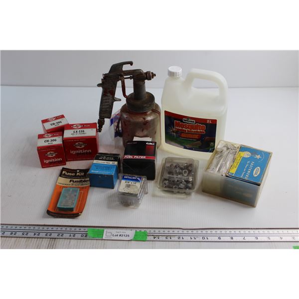 Fuse Kit, Mosquito Fogging Liquid, Assorted Ignition Parts and Assorted Items