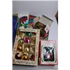 Image 4 : *(9) Vintage Christmas Ornaments, (10+) Assorted Bags and Tote