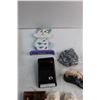 Image 5 : Porcelain Earthenware Mask, Memo Caddy with Pen and Assorted Decorations