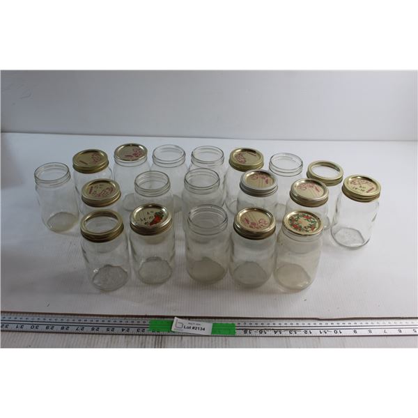 (19) Assorted Bernardin Glass Sealer Jars